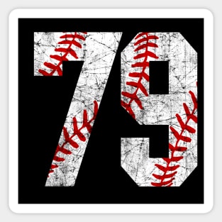 Vintage #79 Baseball Laces Baseball Mom Jersey Love Baseball Sticker